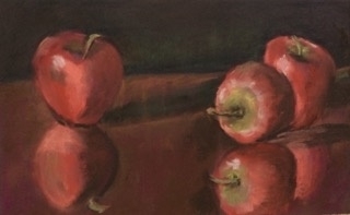 Reflections on Apples, 9x15 by Karen Gaag